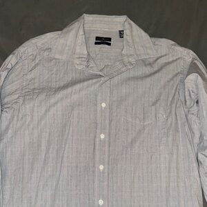 Club Room Light Gray Checkered Shirt